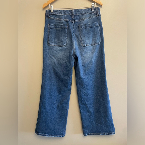 Anthropologie Oat Wide Leg Jeans Size 10/30 - Picture 3 of 6